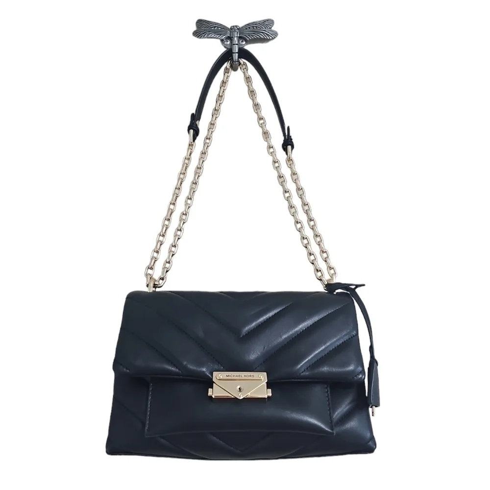 MICHAEL KORS CECE MEDIUM QUILTED LEATHER CONVERTIBLE SHOULDER BAG
